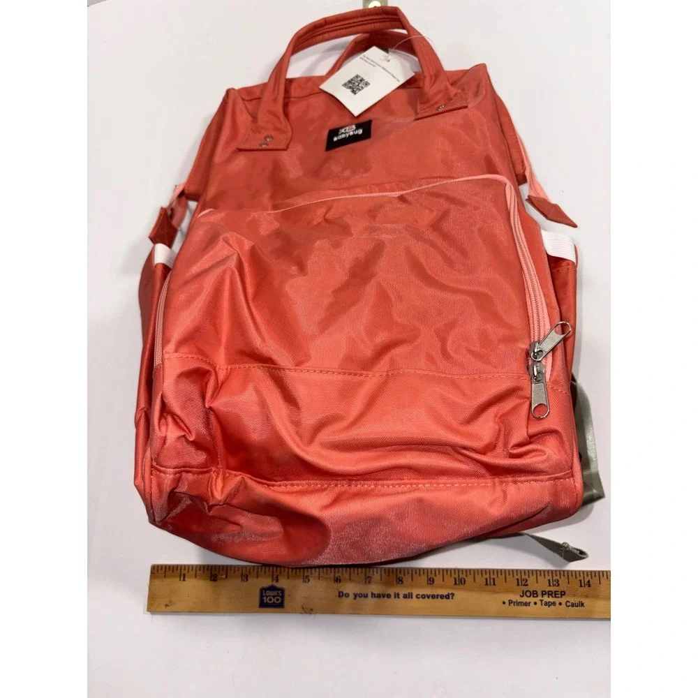 Babybug Day Saver Multi Function Waterproof Diaper Bag Backpack Coral Pink NEW